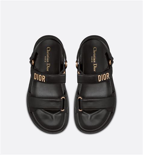 dior black sandles|christian Dior Black sandals.